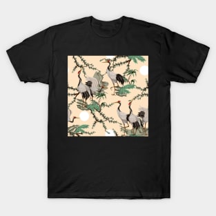 Chinese crane bird pattern T-Shirt
